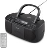 MEDION E65010 Radio stéréo (Lecteur CD, Cassette, Port USB, entrée Audio AUX, Lecture MP3. Radio FM PLL,40 mémoires de Stations,
