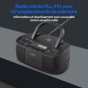 MEDION E65010 Radio stéréo (Lecteur CD, Cassette, Port USB, entrée Audio AUX, Lecture MP3. Radio FM PLL,40 mémoires de Stations,