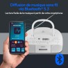 MEDION Radio stéréo E65010 (Lecteur CD, Cassette, Connexion USB, entrée Audio AUX, Lecture MP3. Radio FM PLL, mémoire 40 Station