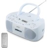 MEDION E65010 Radio stéréo (Lecteur CD, Cassette, Port USB, entrée Audio AUX, Lecture MP3. Radio FM PLL, 40 Stations mémorisable