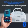 MEDION E65010 Radio stéréo (Lecteur CD, Cassette, Port USB, entrée Audio AUX, Lecture MP3. Radio FM PLL, 40 Stations mémorisable