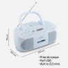 MEDION E65010 Radio stéréo (Lecteur CD, Cassette, Port USB, entrée Audio AUX, Lecture MP3. Radio FM PLL, 40 Stations mémorisable
