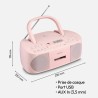 MEDION E65010 Radio stéréo (Lecteur CD, Cassette, Port USB, entrée Audio AUX, Lecture MP3. Radio FM PLL,40 mémoires de Stations,