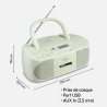 MEDION E65010 Radio stéréo (Lecteur CD, Cassette, Port USB, entrée Audio AUX, Lecture MP3. Radio FM PLL,40 mémoires de Stations,
