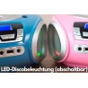 Lecteur cd avec éclairage led | prise casque | radio stéréo portable | radio enfant | chaîne | usb | lecteur cd/mp3 | radio fm |