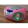 Lecteur cd avec éclairage led | prise casque | radio stéréo portable | radio enfant | chaîne | usb | lecteur cd/mp3 | radio fm |