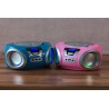 Lecteur cd avec éclairage led | prise casque | radio stéréo portable | radio enfant | chaîne | usb | lecteur cd/mp3 | radio fm |