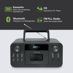 MUSE Radio Cassette CD M-182 DB