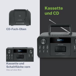 MUSE Radio Cassette CD M-182 DB