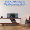 Medion p66538 enregistreur à cassettes (ghettoblaster rétro avec lecteur cd, années 80, grand, usb, sd, cd, cassettes mc, radio 