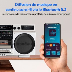 Medion p66538 enregistreur à cassettes (ghettoblaster rétro avec lecteur cd, années 80, grand, usb, sd, cd, cassettes mc, radio 