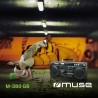 Muse boombox bleutooth rétro avec radio, cd, enregistreur cassette, puissance de sortie 80 w, usb, aux, fente pour carte micro s