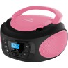 Boombox - lecteur cd portable - cd/cd-r - usb - radio fm enfants - entrée aux-in - prise casque - chaîne stéréo - système compac