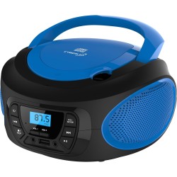 Boombox - Lecteur CD portable - CD/CD-R - USB - Radio FM - Entrée AUX-IN - Prise casque - Radio enfants - Radio CD - Chaîne stér