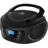 Boombox - Lecteur portable - CD/CD-R - USB - Radio FM - Entrée AUX-IN - Prise casque - Radio enfants - Chaîne stéréo - Système c