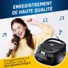 Klim lecteur cd & lecteur cassette audio, am/fm poste radio cd, lecteur cd bleutooth, son stéréo, télécommande, enregistrement d