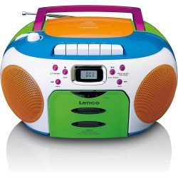 Lenco SCD-971 - Radio portable - CD - Lecteur cassette - enfants - Multicolor
