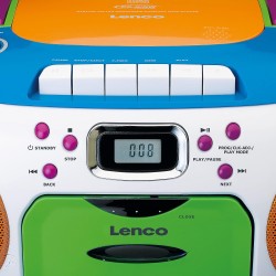 Lenco SCD-971 - Radio portable - CD - Lecteur cassette - enfants - Multicolor
