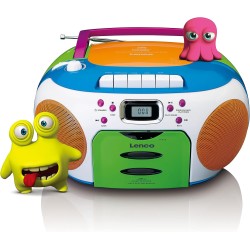 Lenco SCD-971 - Radio portable - CD - Lecteur cassette - enfants - Multicolor