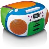 Lenco SCD-971 - Radio portable - CD - Lecteur cassette - enfants - Multicolor