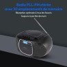 MEDION E66476 Stereo Sound System (Boombox, Lecteur CD, MP3, Cassette, Lecteur de Cassette Portable pour Enfants, Radio FM, AUX,