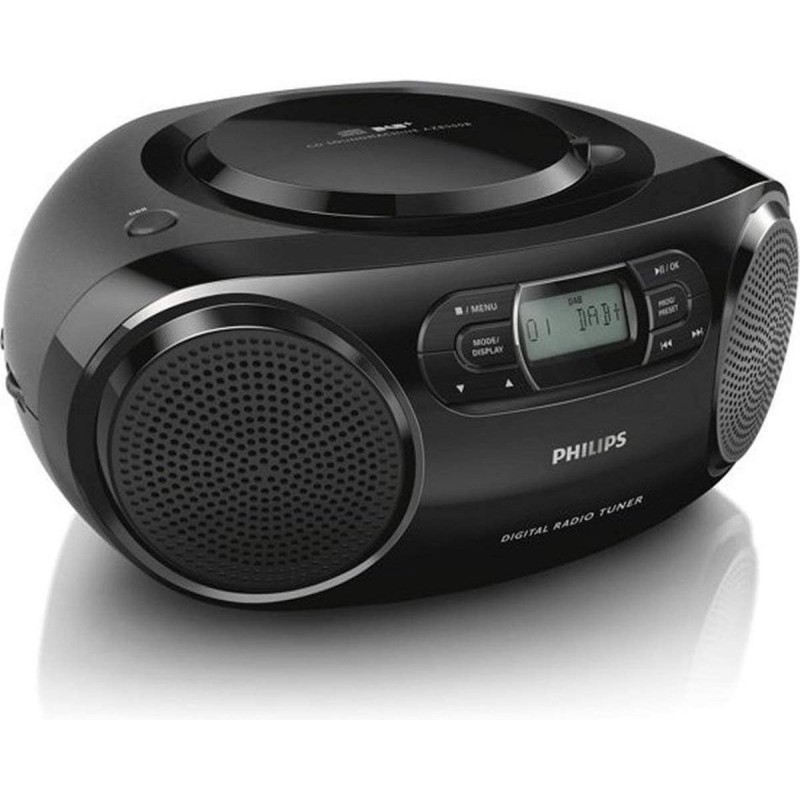 Radio Portable Philips Audio AZB500/12 Radio Dab (Dab+/UKW, Dynamic Bass Boost, Lecture CD, Fonction Shuffle/répétition, entrée 