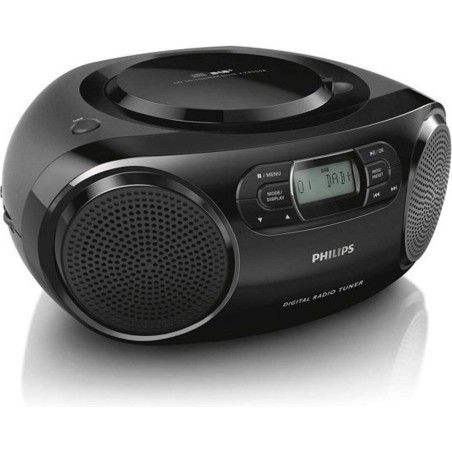 Radio Portable Philips Audio AZB500/12 Radio Dab (Dab+/UKW, Dynamic Bass Boost, Lecture CD, Fonction Shuffle/répétition, entrée 