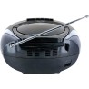 SCHWAIGER 658026 Lecteur CD avec Cassette et Radio MP3 Connexion USB FM Radio AUX Casque Boombox Fonctionnement sur Secteur et P