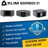 Klim boombox e1 - poste radio cd portable - extra bass avec subwoofer - radio fm, cd, bleutooth, usb, bleutooth, mp3 - mode fila