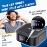Klim boombox e1 - poste radio cd portable - extra bass avec subwoofer - radio fm, cd, bleutooth, usb, bleutooth, mp3 - mode fila