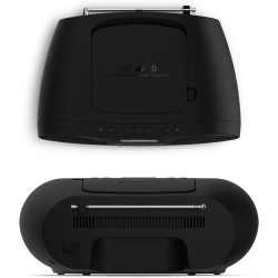 Philips taz6000 lecteur de cd/radio fm tout-en-un avec dab+, bleutooth 5.4, usb, batterie/alimentation ca, amplification dynamiq