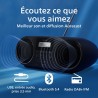 Philips taz6000 lecteur de cd/radio fm tout-en-un avec dab+, bleutooth 5.4, usb, batterie/alimentation ca, amplification dynamiq