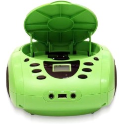 Lecteur - Radio CD - USB WeKids: FM, Lecteur CD/CD-R/CD-RW/MP3, RMS2*2W, entrée Aux et Micro, modèle Dinosaure