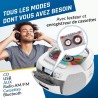 Klim lecteur cd & lecteur cassette audio, am/fm poste radio cd, bleutooth, son stéréo, télécommande, enregistrement de cassettes