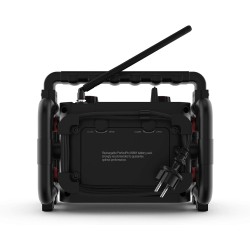 Perfectpro rockbox radio de chantier dab+, fm aux, bleutooth®, fm résistante aux chocs, noir