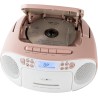 Reflexion RCR2260 Lecteur CD avec Cassette et Radio pour Alimentation Secteur et Batterie (Radio FM PLL, écran LCD, entrée AUX, 