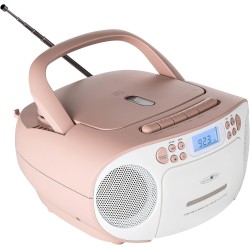 Reflexion RCR2260 Lecteur CD avec Cassette et Radio pour Alimentation Secteur et Batterie (Radio FM PLL, écran LCD, entrée AUX, 