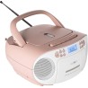 Reflexion RCR2260 Lecteur CD avec Cassette et Radio pour Alimentation Secteur et Batterie (Radio FM PLL, écran LCD, entrée AUX, 
