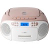 Reflexion RCR2260 Lecteur CD avec Cassette et Radio pour Alimentation Secteur et Batterie (Radio FM PLL, écran LCD, entrée AUX, 