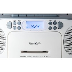 Reflexion RCR2260BL Radio-Lecteur CD FM AUX, CD, Cassette, FM Bleu-Blanc