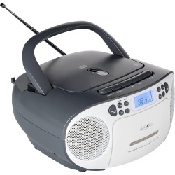 Reflexion RCR2260GR Radio-Lecteur CD FM AUX, CD, Cassette, FM Gris-Blanc