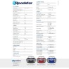 Roadstar RCR-4635UMP/RD Radio CD Cassette Portable, Radio Numerique PLL FM, Lecteur CD-MP3, USB, AUX-in, Sortie Casque, Rouge