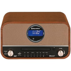 Roadstar hra-1782nbt stéréo vintage, radio numérique fm, lecteur cd-mp3/cdr/cdrw, bleutooth, enregistrement et lecture usb, entr