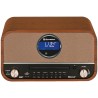 Roadstar hra-1782nbt stéréo vintage, radio numérique fm, lecteur cd-mp3/cdr/cdrw, bleutooth, enregistrement et lecture usb, entr