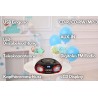GP Lecteur CD portable, lumières disco LED Boombox avec CD/CD-R USB, radio FM, entrée AUX, prise casque, 20 emplacements de mémo