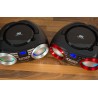 GP Lecteur CD portable, lumières disco LED Boombox avec CD/CD-R USB, radio FM, entrée AUX, prise casque, 20 emplacements de mémo