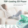 Lecteur cd portable boombox pour enfants (avec bleutooth, radio fm, mp3, usb, aux, prise casque), son stéréo pour toute la famil