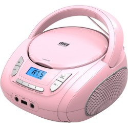 Lecteur cd portable boombox pour enfants (avec bleutooth, radio fm, mp3, usb, aux, prise casque), son stéréo pour toute la famil