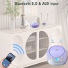 Lecteur cd portable boombox pour enfants (avec bleutooth, radio fm, mp3, usb, aux, prise casque), son stéréo pour toute la famil