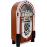 Monstershop – jukebox style rétro années 50 à eclairages led couleurs changeantes avec port usb, bleutooth, aux, lecteur cd, lec